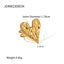 IG Style 18K Gold Plated Heart Shape Stainless Steel Ring