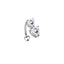 Heart Shape Zircon Inlay 316 Stainless Steel Belly Ring