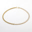 Fashion Geometric Gold Plated Rhinestone Stainless Steel Necklace and Bracelet Set