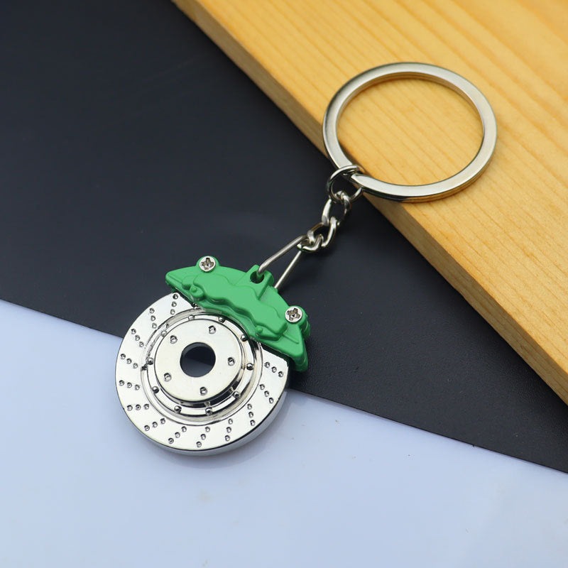 Simple Style Car Wheel Metal Keychain with Automotive Tool Charms