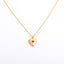 Retro Heart Shape 14k Gold Plated Birthstone Locket Necklace