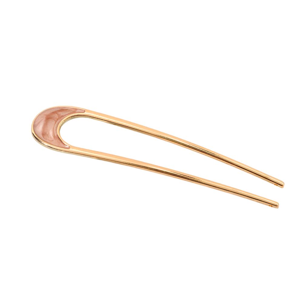 Minimalist U-Shape Alloy Enamel Hairpin