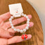 Cute Cartoon Character Acrylic Beaded Kid's Pearl Princess Bracelet - Ocean Wind Alloy Student Jewelry