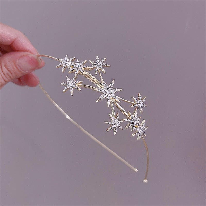 Elegant Rhinestone and Pearl Embellished Hairband