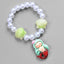 Mermaid Starfish Shell Charm Beaded Alloy Bracelet Set for Kids