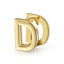 18k Gold Plated Alphabet Initial Copper Earrings