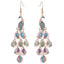 European And American Fashion Simple Metal Accessories Peacock Temperament Exaggerated Earrings