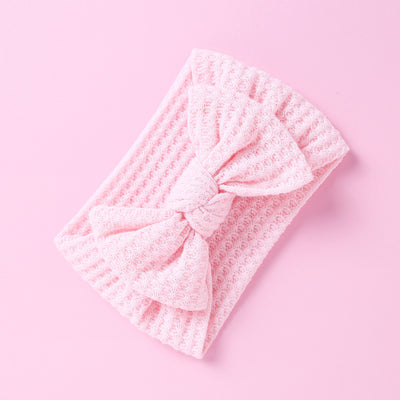 Knitted Fabric Wide Baby Headbands with Bow - Children's Hair Accessories