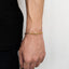 Hip-Hop Geometric 18K Gold Plated Stainless Steel Rope Chain Bracelet