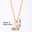 Elegant Heart Shape Gold Plated Zircon Pendant Necklace