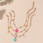 Cute Star Heart Flower Metal Bracelet with Diamond Tassel Charm for Girls