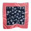 Women's Floral Satin Silk Square Scarf 60x60cm