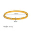 18K Gold Plated Zircon Geometric Star Flower Stainless Steel Bangle Bracelet for Women