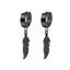 Simple Star Skull Stainless Steel Spike Hoop Earrings