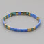 Vintage Geometric Mixed Material Handmade Bohemian Glass Bead Bracelets