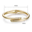 Minimalist Gold Plated Alloy Bangle and Scenery Bracelet Set