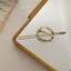 Minimalist Geometric Metal Hairpin - Solid Color Alloy Plating