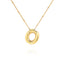 14k Gold Plated Alloy Letter Pendant Necklace