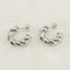 Fashion Twist Titanium Steel Plating Ear Studs 1 Pair