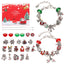 Fashion Cartoon Alloy Plated Girl's Bracelet Set with Christmas Countdown DIY Bead Kit