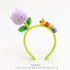 Women's Colorful Flower Yarn Hair Band - Creative Cartoon Headband for Girls