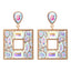 1 Pair Geometric Alloy Inlay Glass Stone Women's Drop Earrings