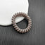 Simple Solid Color Rubber Hair Tie & Frosted Traceless Head Rope Set