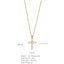 Elegant Multicolor Zircon Cross Pendant Necklace