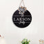 Christmas Letter Wood Hanging Ornaments with Bow Door Sign Decor