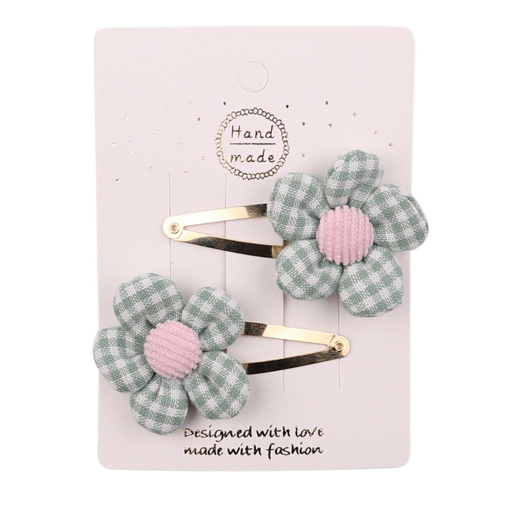 European American Kids Cartoon Flower Hairpin Hair Accessories