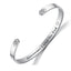 Fashion Letter Titanium Steel Plating Bangle 1 Piece