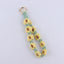 Vintage Daisy Pattern Cotton Keychain for Women