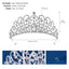 Retro Luxury Zircon Inlay Crown with Colored Diamonds for Brides and Performances