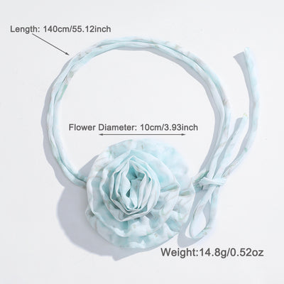 Elegant Floral Rose Choker Necklace for Women