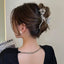 Women's Elegant Rose Metal Hair Claw Clip