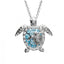 Hip-Hop Retro Tortoise Rhinestone Pendant Necklace