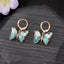 Wholesale Jewelry 1 Pair Simple Style Butterfly Alloy Artificial Crystal Drop Earrings