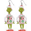 Cartoon Character Grinch Christmas Acrylic Drop Earrings