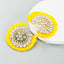 Bohemian Alloy Tassel Rhinestone Circle Earrings for Women