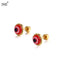 New Minimalist Titanium Steel Eye Design Earrings for Women