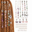 Women's Classic Holiday Dreadlocks Hair Rings with Alloy Spring Pendants