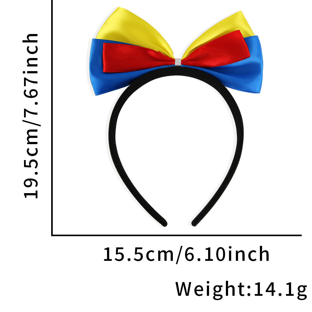 Independence Day Multicolor Bow Knot Headband Festival Costume Accessory