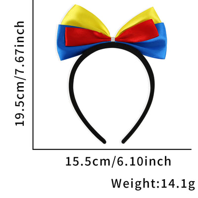 Independence Day Multicolor Bow Knot Headband Festival Costume Accessory