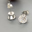 1 Pair Geometric Zircon Titanium Steel Stud Earrings