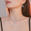 Elegant Crystal Rhinestone Necklace and Earring Set