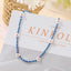 Bohemian Colorful Floral Rice Bead Necklace for Women