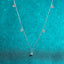 Sterling Silver Moissanite Starry Sky Necklace with PT950 Gold Plating