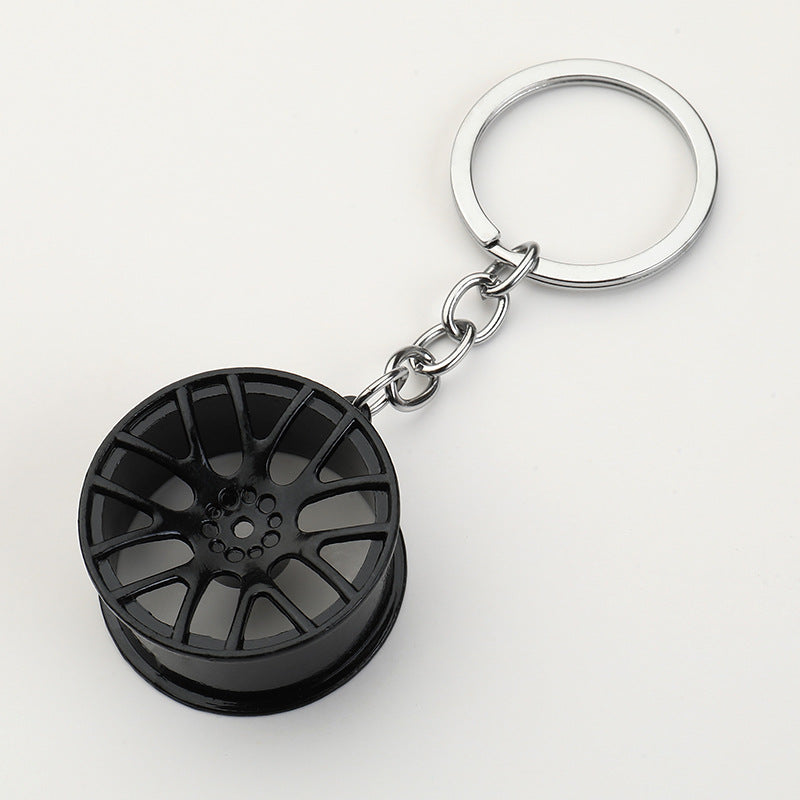 Simple Alloy Unisex Keychain with Creative Car Parts Design