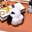 Simple Rabbit Fur Plush Keychain Accessory