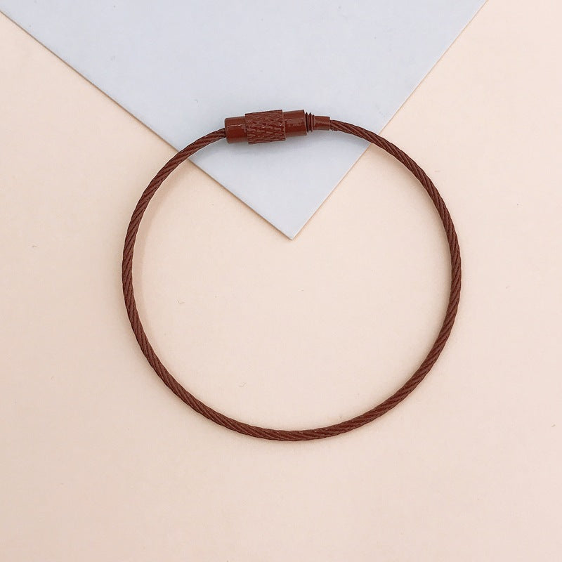 5mm Metal Solid Color Jump Ring for DIY Keychain Accessories